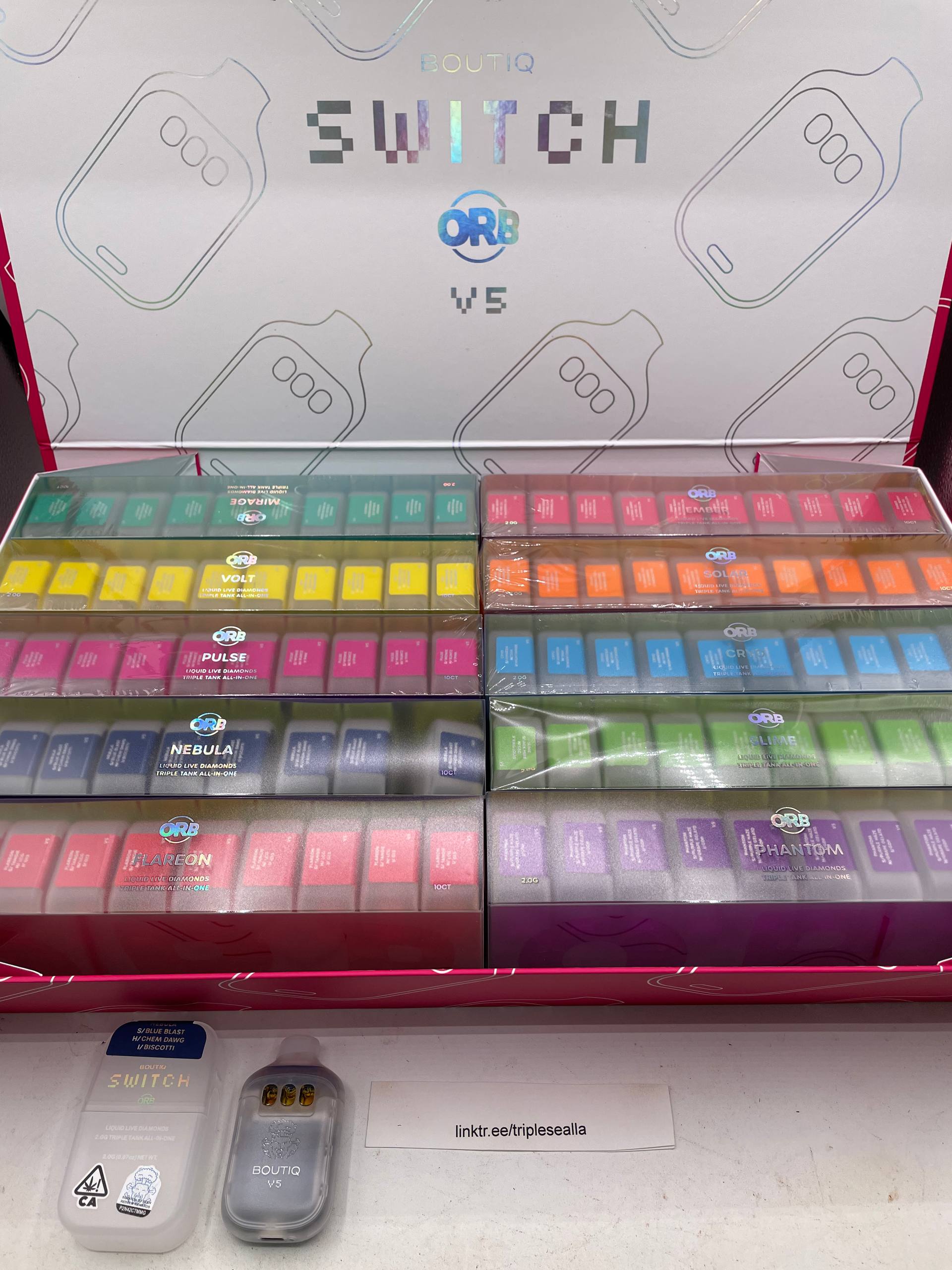 #J24 Boutiq Switch Orb V5 Disposables w/ LCD SCREEN (2G Disposables)